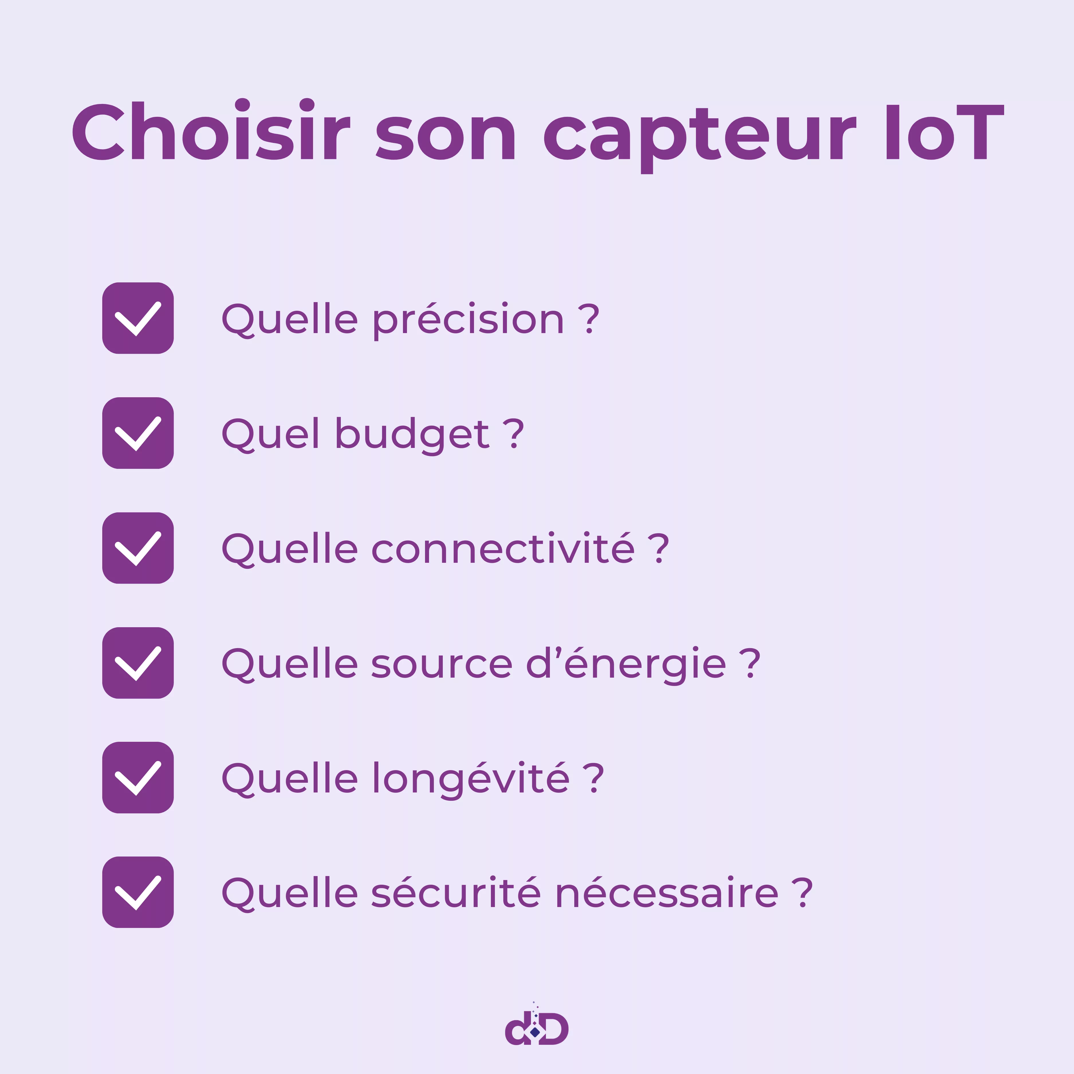 checklist pour bien choisir son capteur IoT